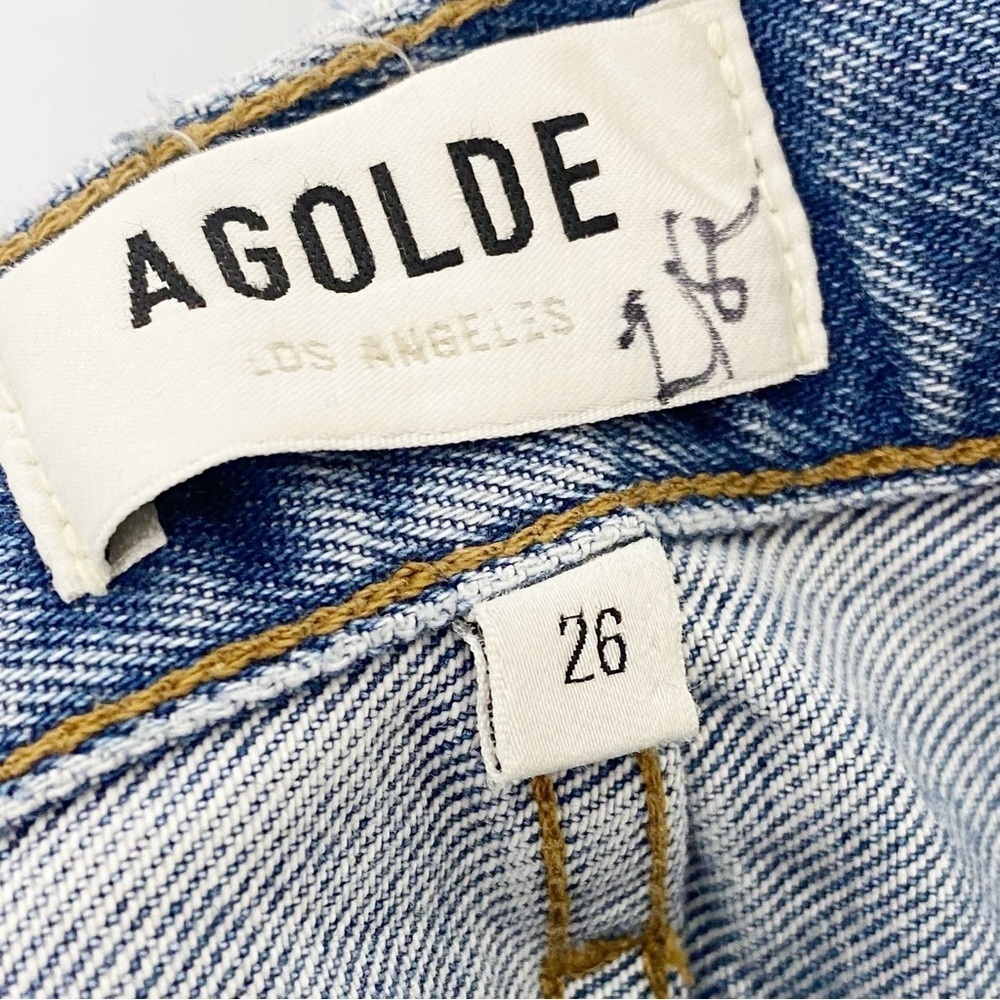 Agolde Cooper Trouser Jeans Straight Leg Denim in Command Blue - Picture 9 of 11